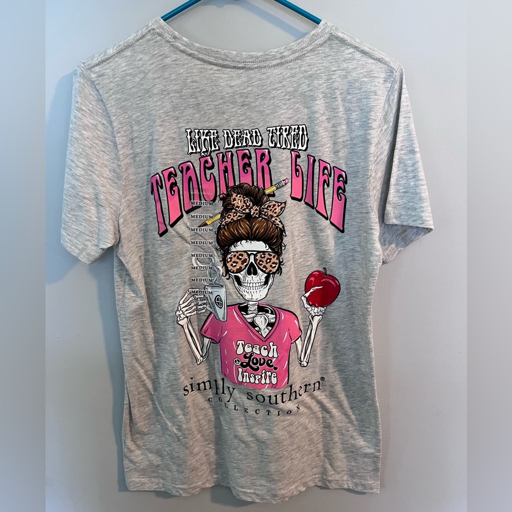 Simply southern teacher life tee